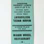 Wagon Wheel Restaurant - DeWitt Corners, Michigan 20 Strike Matchbook Cover MI
