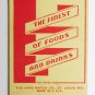 The Comet Restaurant & Lounge - Salida, Colorado 20 Strike Matchbook Match Cover