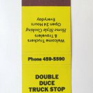 Double Duce Truck Stop - Blairsville, Pennsylvania Restaurant Matchbook Cover PA