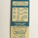 The All States Dining Room - Washington, DC Restaurant 20 Strike Matchbook Cover The All States Dining Room - Washington, DC Restaurant 20 Strike Matchbook Cover