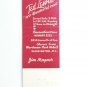Ted Lewis - Washington, DC Restaurant 20 Strike Matchbook Cover Jim Magner