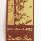 Dante's Inn - Morristown, New Jersey Restaurant 20 Strike Matchbook Cover NJ Dante's Inn - Morristown, New Jersey Restaurant 20 Strike Matchbook Cover NJ