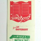 The Pizza Shop - Winchester, Virginia Restaurant 20 Strike Matchbook Cover VA