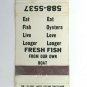 Wachapreague Raw Bar & Restaurant - Silver Spring, Maryland 20RS Matchbook Cover