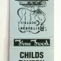 Childs Tavern - Egg Harbor, New Jersey Restaurant 20 Strike Matchbook Cover NJ