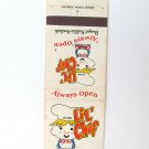 Lil' Chef - Michigan Restaurant 20 Strike Matchbook Cover MI Matchcover