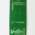 Venture Supper Club - Duluth, Minnesota Restaurant 20 Strike Matchbook Cover MN