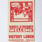 Victory Lunch - Williamsport, Pennsylvania Restaurant 20 Strike Matchbook Cover