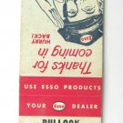 Bullock Brothers Esso Service - Seaboard, North Carolina Station Matchbook Cover