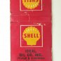 Ideal Oil Co. - Smithfield, North Carolina Shell Service Station Matchbook Cover