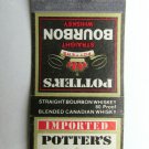 Potter Distilleries - Portland, OR Straight Bourbon 20 Strike Matchbook Cover