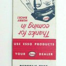 Burdza's Esso - Latrobe, Pennsylvania Service Station Matchbook Cover Matchcover