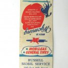 Russell Mobil Service - Cheyenne, Wyoming Station Matchbook Cover General Tires