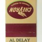 Al Delay - Angels Camp, California Chevron Stand Service Station Matchbook Cover