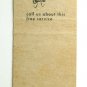 Villa Park Coal - Illinois Cities Service Fuel Oil 20 Strike Matchbook Cover IL