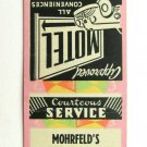Mohrfeld's Standard Service - Tama, Iowa Station 20 Strike Matchbook Cover Match