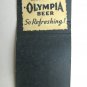 Light Olympia Beer - Brewing Co. Olympia, Washington 20 Strike Matchbook Cover