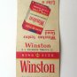 Winston Cigarettes King Size - R.J. Reynolds Tobacco 20 Strike Matchbook Cover