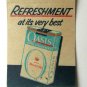 Oasis Mentol Mild Cigarette - Tobacco Advertisement 20 Strike Matchbook Cover