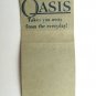 Oasis Mentol Mild Cigarette - Tobacco Advertisement 20 Strike Matchbook Cover