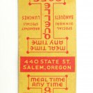 Quelle Cafe - Salem, Oregon Restaurant 20 Strike Matchbook Cover OR Matchcover Quelle Cafe - Salem, Oregon Restaurant 20 Strike Matchbook Cover OR Matchcover