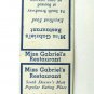 Miss Gabriel's Restaurant - Denver, Colorado 20 Strike Matchbook Cover CO Match