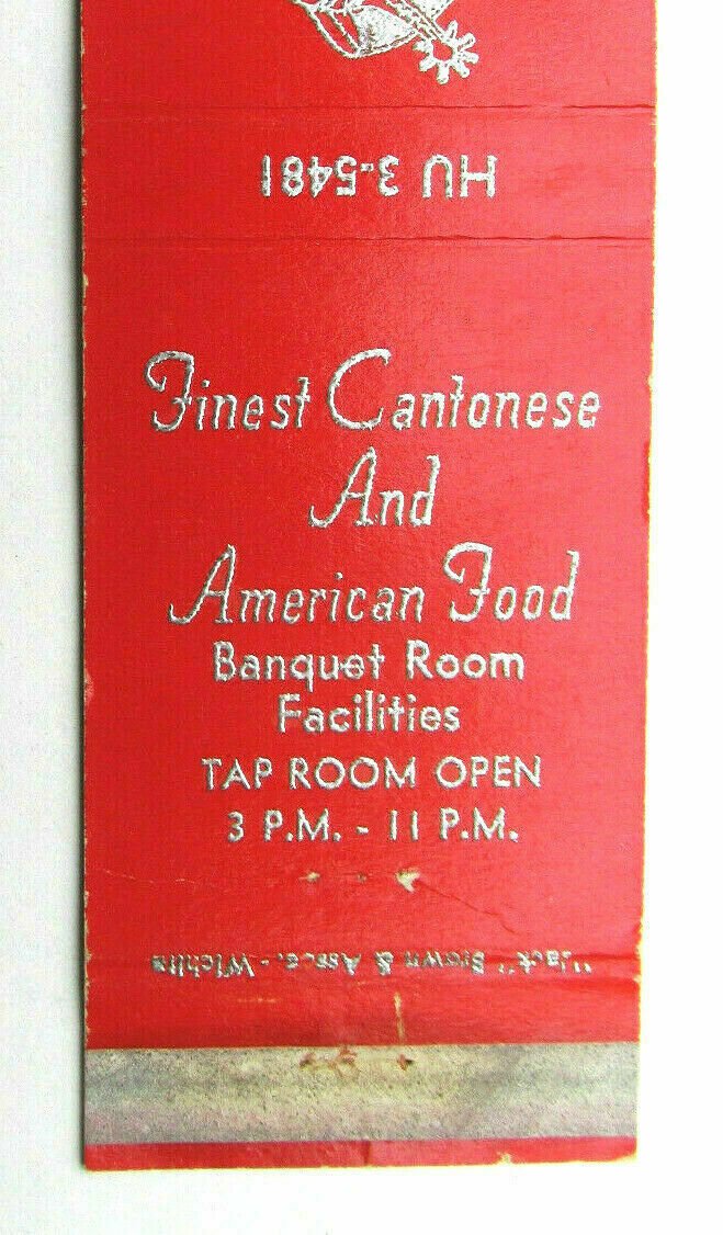 Silver Spur Restaurant Dodge City, Kansas 20 Strike Matchbook Cover