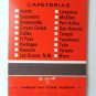 Luby's Romana Cafeterias - Texas Restaurant 20 Strike Matchbook Cover New Mexico