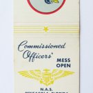 NAS Pensacola, Florida FL Vintage 20 Strike US Military Matchbook Cover Matchcover