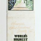 World's Highest Bridge - Royal Gorge, Colorado 20 Strike Matchbook Cover CO