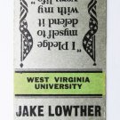 Reserve Officers Training Corps West Virginia 20 Strike Military Matchbook Cover Reserve Officers Training Corps West Virginia 20 Strike Military Matchbook Cover