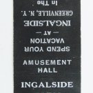Ingalside Farm - Greenville, New York 20 Strike Matchbook Cover Amusement Hall