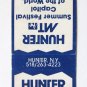Hunter Mt - Hunter, NY - New York Ski 20 Strike Matchbook Cover Summer Festival