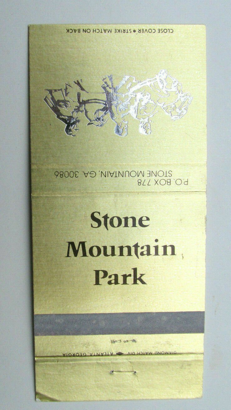 Stone Mountain Park - Georgia 30 Strike Matchbook Cover Souvenir Advertisement