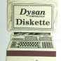 Dysan Diskette - Wisconsin Computer Supply Matchbook Cover Die-Cut Matchcover WI