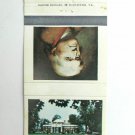 Monticello Home of Thomas Jefferson  Virginia Souvenir 30 Strike Matchbook Cover