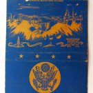 U.S. Army - 40 Strike US Military Matchbook Cover Tank Soldiers Matchcover Blue