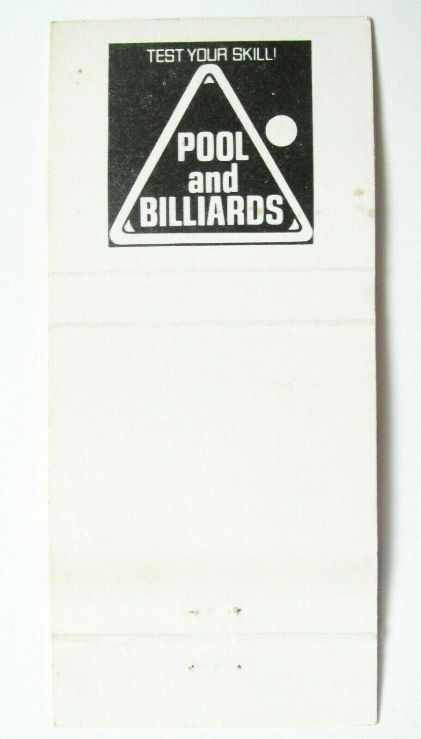 Colfax Billiards Lakewood, Colorado 30 Strike Matchbook Cover Snooker