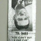 McNichol Motors - Blasdell, New York Car Dealer 20 Strike Matchbook Cover NY