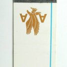 American Airlines 20 Strike Matchbook Cover Aviation Transportation White