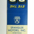 Spangler Motors - Milton, Pennsylvania 66 Ford Car Dealer 20FS Matchbook Cover