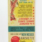 Deming, New Mexico Ranchette Advertisement 20 Strike Matchbook Cover Matchcover
