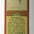 San Francisco's City Hall, Civic Center - California 20 Strike Matchbook Cover