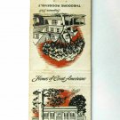 Home of Great Americans  Theodore Roosevelt, Andrew Jackson 20FS Matchbook Cover