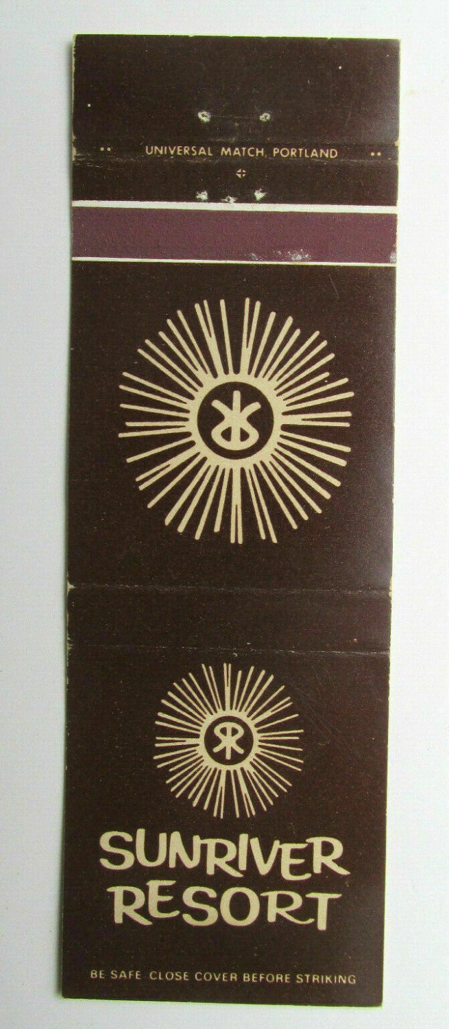Sunriver Resort - Sunriver, Oregon 20 Strike Matchbook Cover OR Matchcover