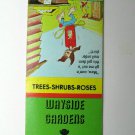 Wayside Gardens - Hodges, South Dakota 20 Strike Hillbilly Matchbook Cover SD