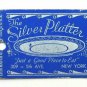 The Silver Platter New York, NY Restaurant 20 Strike Matchbook Cover Matchcover