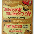 Philip Morris Cigarettes Advertisement 40 Strike Matchbook Cover Royal Flash