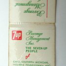 7up People Beverge Management  Ohio, Michigan, PA, KY 30 Strike Matchbook Cover