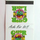 Gator Lager Beer - Orlando, Florida 30 Strike Matchbook Cover Alcohol Matchcover